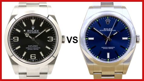 rolex op 39 black vs explorer|oyster perpetual vs Rolex explorer.